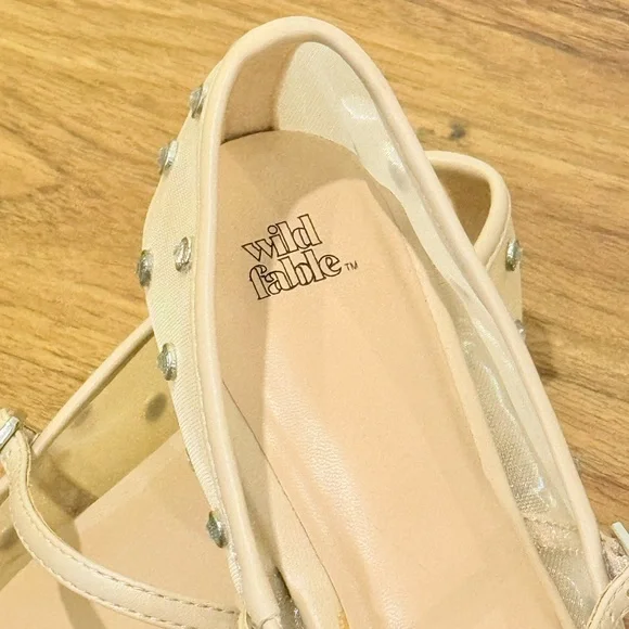 Wild Fable - Elsa Rhinestone Mary Jane Ballet Flats - Picture 3 of 6